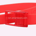 Eco Friendly Plastic Buckle ខ្សែក្រវ៉ាត់ Silicone សម្រាប់បុរស